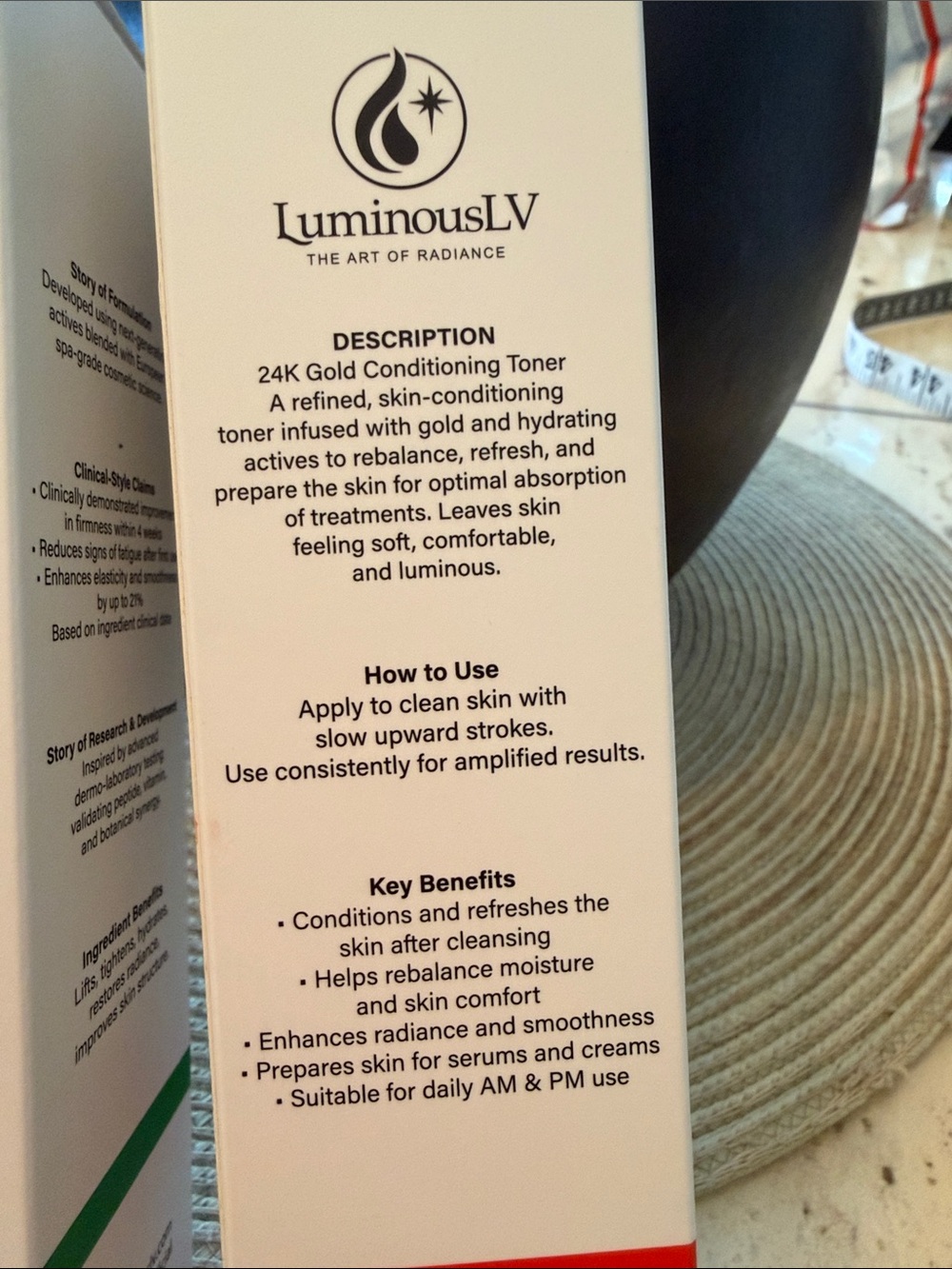 24K Gold Silk Cleanser & Conditioning Toner - Luminous Lv Set - Picture 8 of 10